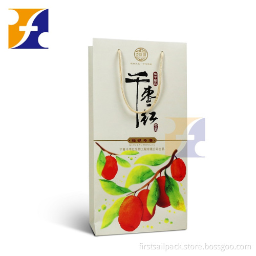 Wholesale custom design single wine bottle gift paper bag Champagne Whisky Vodka Paper Bag